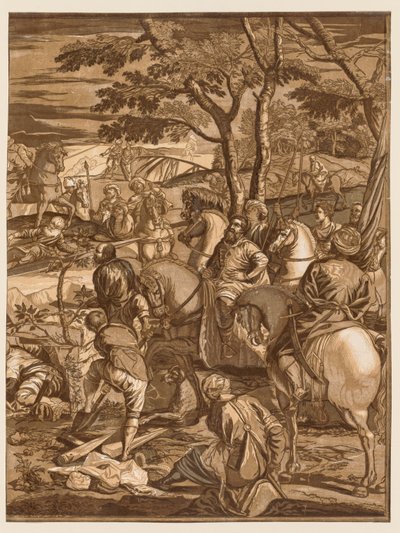 被钉十字架，1741年。 作者 约翰·浸信会杰克逊