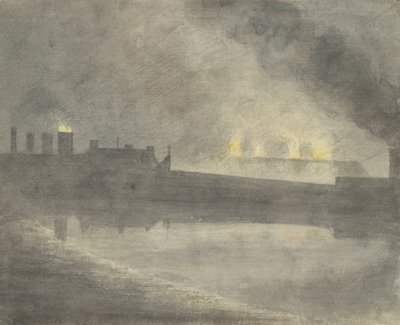 卡农的铸造厂，1792年。 作者 约翰·浸信会