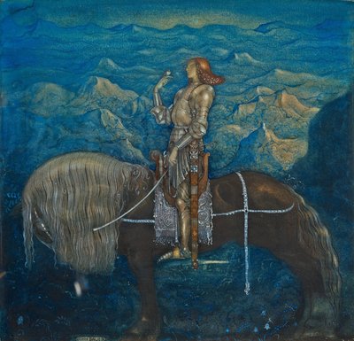 一个骑士在侏儒和巨魔中》par Bauer, John (1882-1918) 作者 约翰·法默