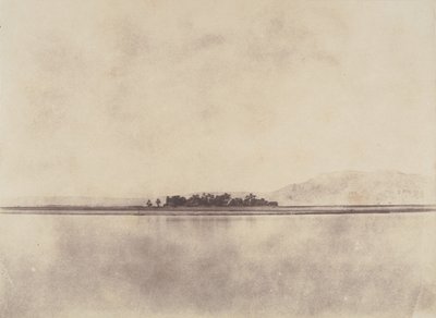 尼罗河在忒拜山前，1853-54年。 作者 约翰·比斯利·格林