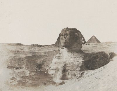狮身人面像，约 1853 年（蜡纸底片盐纸打印） 作者 约翰·比斯利·格林