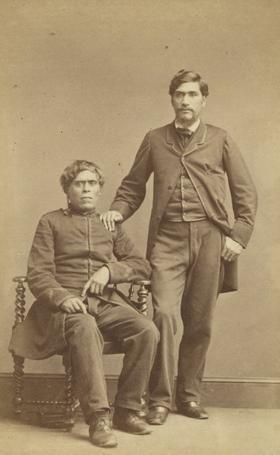 Wharepapa和所罗门神（所罗门神）c.1863（蛋白打印） 作者 约翰·比蒂