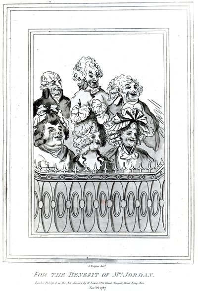 为约旦夫人的利益，1787年（雕刻） 作者 约翰·博恩