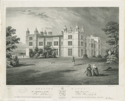 德雷顿·巴塞特（Drayton Bassett）-《德雷顿庄园》：石版画，[1812-1863] 作者 约翰·布兰德