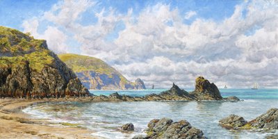 森林湾，卡迪根湾》，1883年 作者 约翰·布雷特