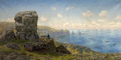 黄金前景，圣凯瑟琳井，土地尽头，康沃尔郡，1881年 作者 约翰·布雷特