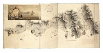 对 1778 年 12 月至 1784 年 1 月英军占领的圣卢西亚部分进行的军事勘测，该岛于 1784 年 1 月归还给法国人 作者 约翰·布朗