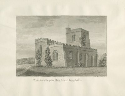 Arley Church：棕褐色绘画，1846年 作者 约翰·巴克勒