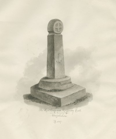 Biddulph-“红十字会”：棕褐色素描，1847年 作者 约翰·巴克勒