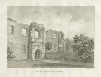 Biddulph Hall (old) : sepia drawing 作者 约翰·巴克勒