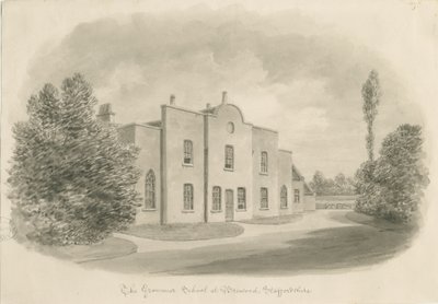布雷伍德文法学校：棕褐色绘画，nd [c 1842]（绘画） 作者 约翰·巴克勒