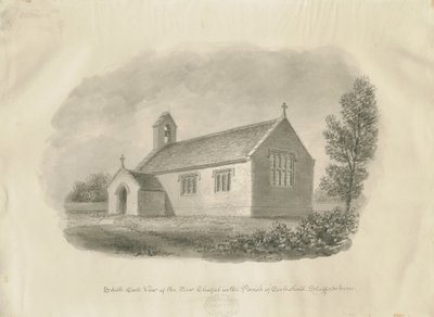 Eccleshall - Cotes Heath Chapel：棕褐色图画，nd [c 1843]（图画）。 作者 约翰·巴克勒