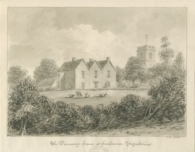 Harborne-牧师：棕褐色绘画，1833年 作者 约翰·巴克勒