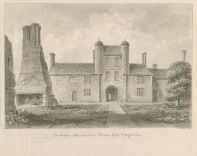 Pillaton Hall: sepia drawing 作者 约翰·巴克勒
