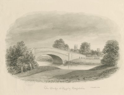 鲁奇利镇（Rugeley Town）-桥梁：棕褐色图纸，1842 作者 约翰·巴克勒