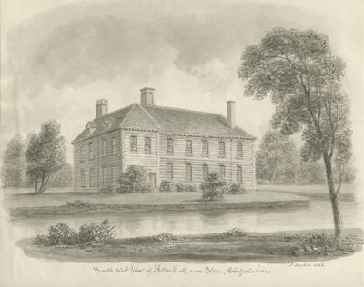 Stone - Aston Hall：棕褐色绘图 作者 约翰·巴克勒