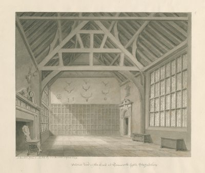 塔姆沃思城堡：乌贼墨画，1849年4月（绘画） 作者 约翰·巴克勒