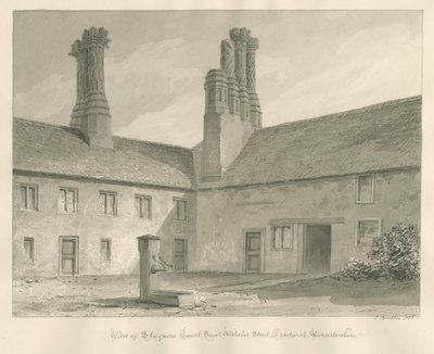 伍斯特郡-德罗伊特威奇-Staynors Court：乌贼墨画，1833年 作者 约翰·巴克勒
