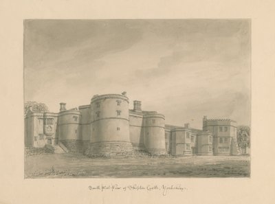 约克郡-斯基普顿城堡：棕褐色绘图，1818年 作者 约翰·巴克勒