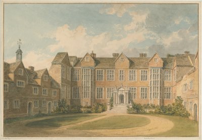 约克郡-约克-Heslington House Interior，1818年 作者 约翰·巴克勒