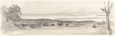 德比郡查茨沃思公园对面的景色 作者 约翰·伯吉斯