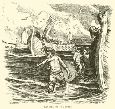 Landing of the Jutes (engraving) 作者 约翰·拜姆·李斯顿·肖
