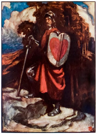 来自朝圣者的Greatheart先生从这个世界进步到约翰·班扬（1628-1688）的插图Byam Shaw（1872-1919）的插图，伟大的心，Christianas的保护者和忠诚的公司 作者 约翰·拜姆·李斯顿·肖