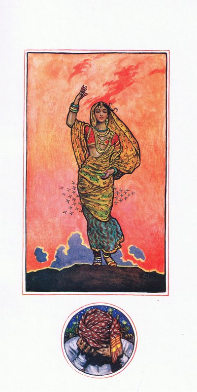 Mahomed Akram的回忆，来自Kama花园（以及印度的其他歌词）的插图，1920年 作者 约翰·拜姆·李斯顿·肖