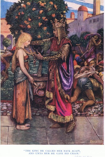 国王他再次给她回电话，并且在1928年他给了他的链子 作者 John Byam Liston Shaw