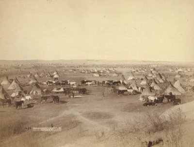 敌意印第安人营地，1891年 作者 约翰·CH·格拉比尔