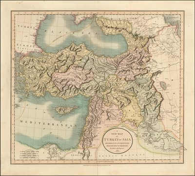 约翰-卡里绘制的 1801 年亚洲土耳其地图 作者 约翰·卡里