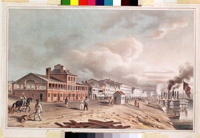 前街，密苏里州圣路易斯，1840年 作者 约翰·卡斯珀·怀德