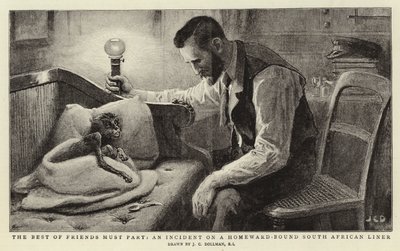 最好的朋友必须参加一个关于回家的南非班轮事件 作者 John Charles Dollman