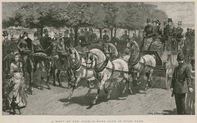 在伦敦海德公园举行的四人俱乐部会议 作者 John Charlton
