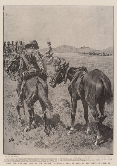 战争对我们的骑兵马做了什么，一个骑兵骑着他的破旧充电器 作者 John Charlton