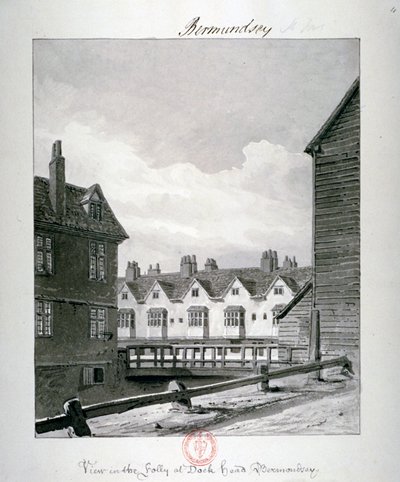 Dockhead Folly, Bermondsey, 伦敦, 1820年 作者 约翰·切塞尔·巴克勒