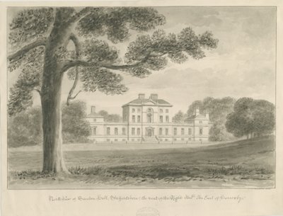 Sandon Hall：棕褐色水洗图 作者 约翰·切塞尔·巴克勒
