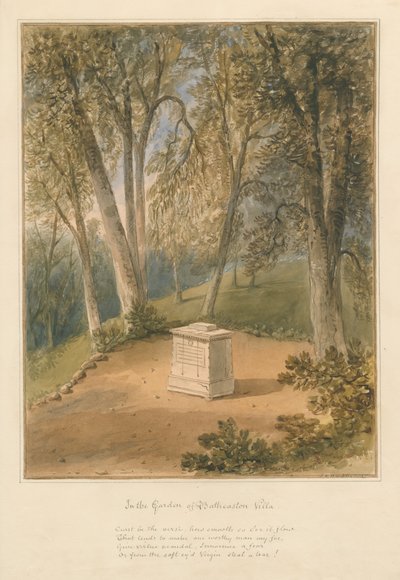 萨默塞特郡-Batheaston别墅花园，1827年 作者 约翰·切塞尔·巴克勒