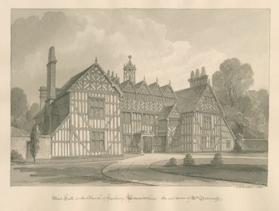 Worcestershire - Hanbury - Meer Hall: sepia drawing 作者 约翰·切塞尔·巴克勒