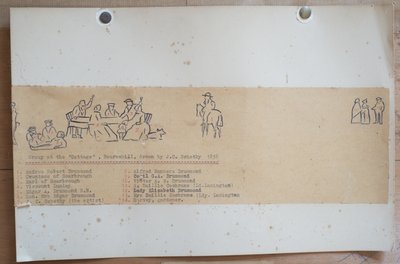 1858年伯恩希尔小屋集团（纸上墨水） 作者 约翰·克里斯蒂安·谢奇斯基