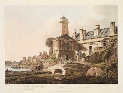 巴黎，消防车，从凡尔赛，巴黎和圣丹尼斯，酒吧的插图。 1809（aquatint） 作者 约翰·克劳德·纳特斯