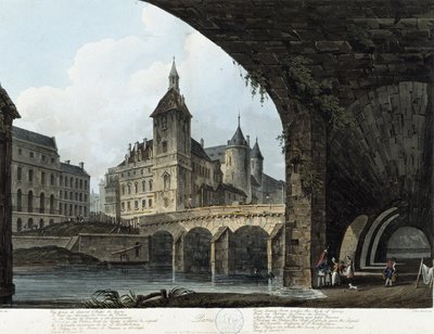 巴黎：Le Pont au Change - 在“J.C. Mats 所见的巴黎”，编辑。 米勒，伦敦 作者 约翰·克劳德·纳特斯