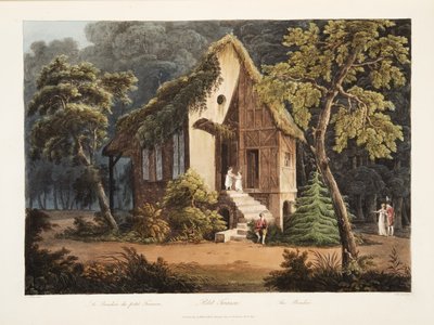 Petit Trianon，The Boudoir，插图来自凡尔赛宫，巴黎和圣丹尼斯，酒吧。 1805（aquatint） 作者 约翰·克劳德·纳特斯