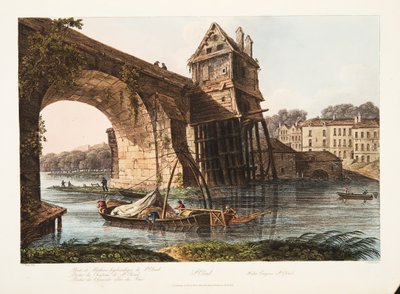 St云，水引擎，从凡尔赛，巴黎和圣丹尼斯，酒吧的插图。 1809（aquatint） 作者 约翰·克劳德·纳特斯