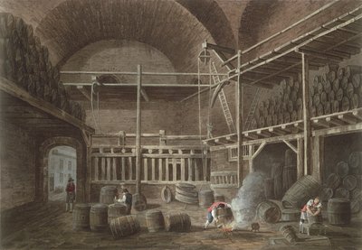 1809年克鲁尼酒店的朱利安浴场（aquatint） 作者 约翰·克劳德·纳特斯