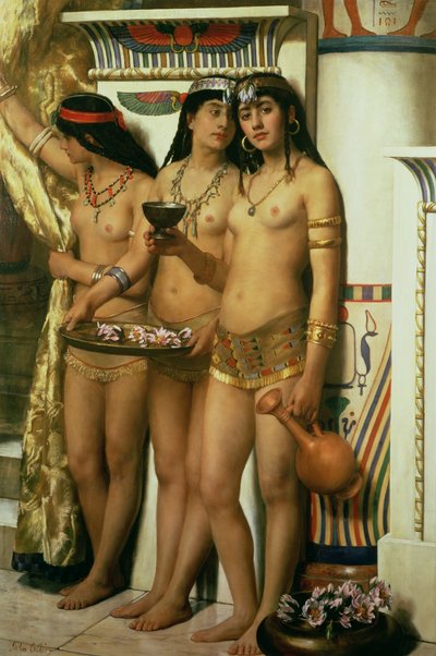法老的侍女 作者 John Collier