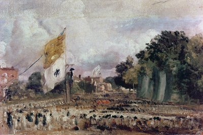 1814年在东伯格霍尔特庆祝1814年的全面和平 作者 约翰·康斯特勃