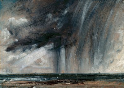 海上雷暴。约于1824-26年 作者 约翰·康斯特勃