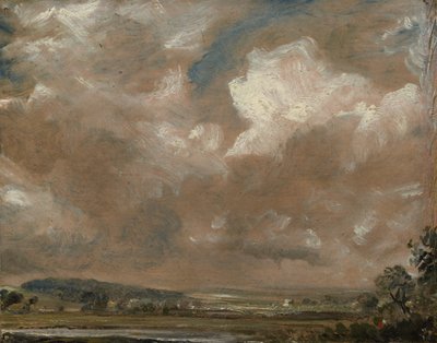索尔兹伯里Harnham Ridge，c.1829 作者 约翰·康斯特勃