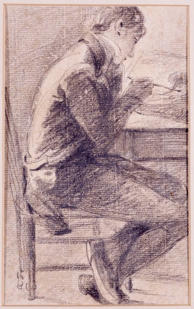 素描艺术家肖像，1801年 作者 约翰·康斯特勃